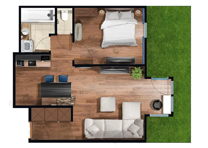 Gr8 Garden - 48sqm - Free Parking شقة